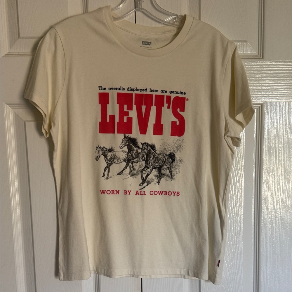 Levi's Off-White Cowboy Graphic Tee
